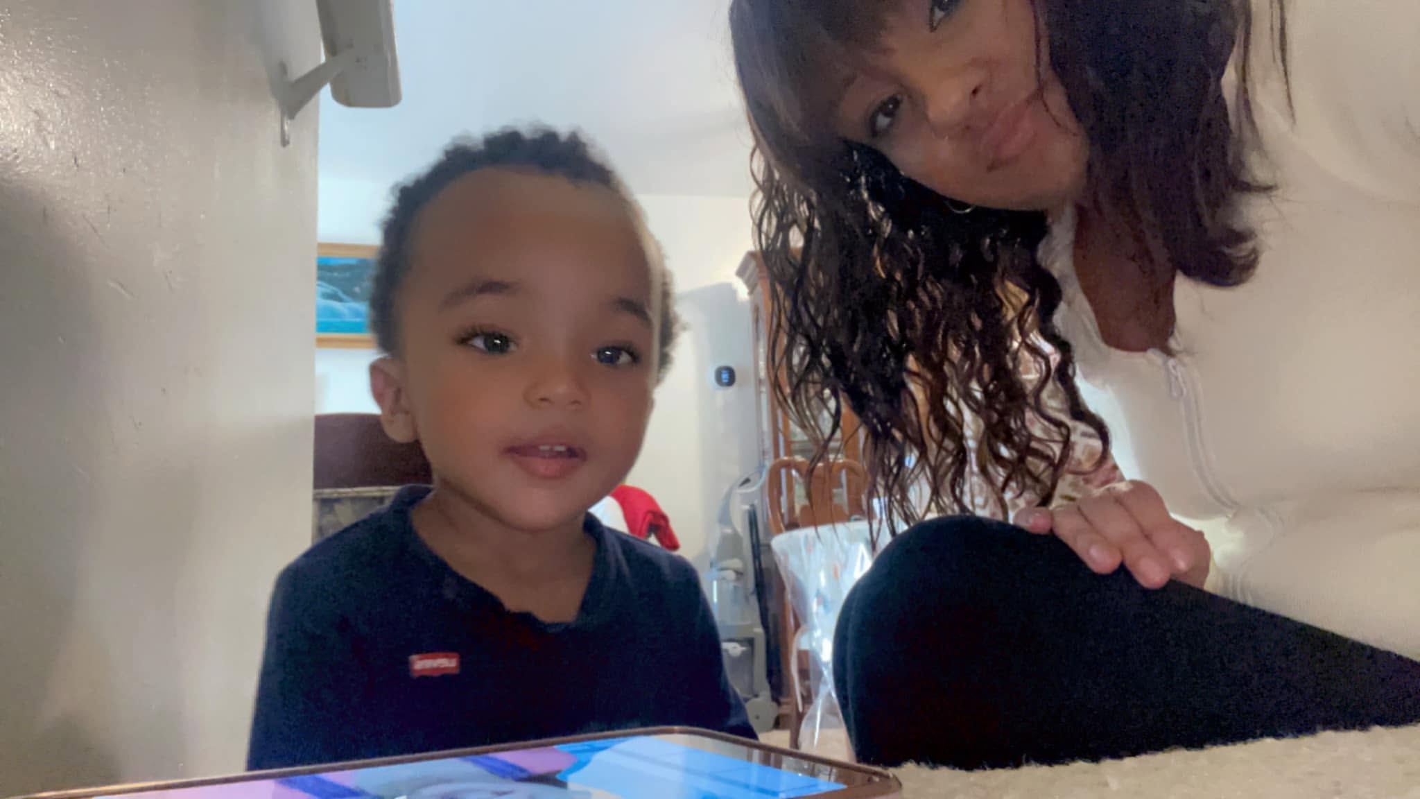 Her son dressed up